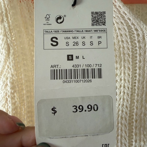 Zara Cream Lace Blouse - Picture 4 of 4